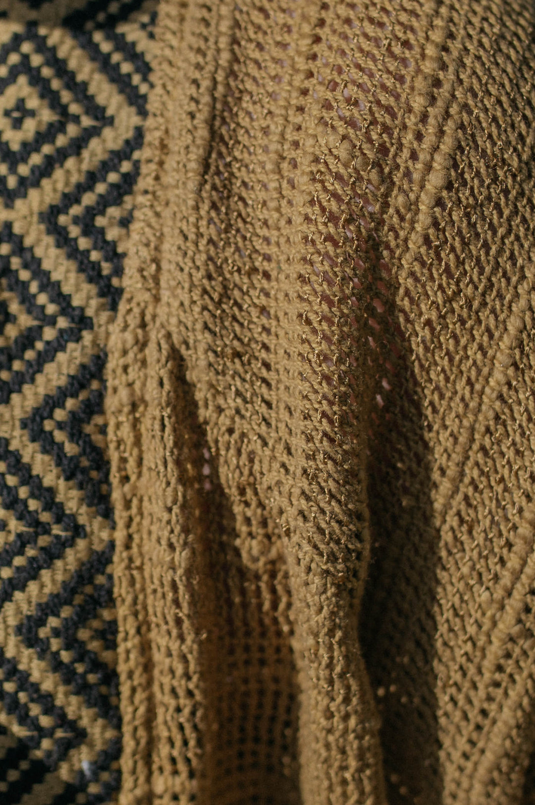 Mesh cardigan ~ Mustard