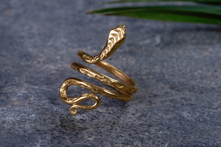 Ring ~ Serpent Mama ~ brass