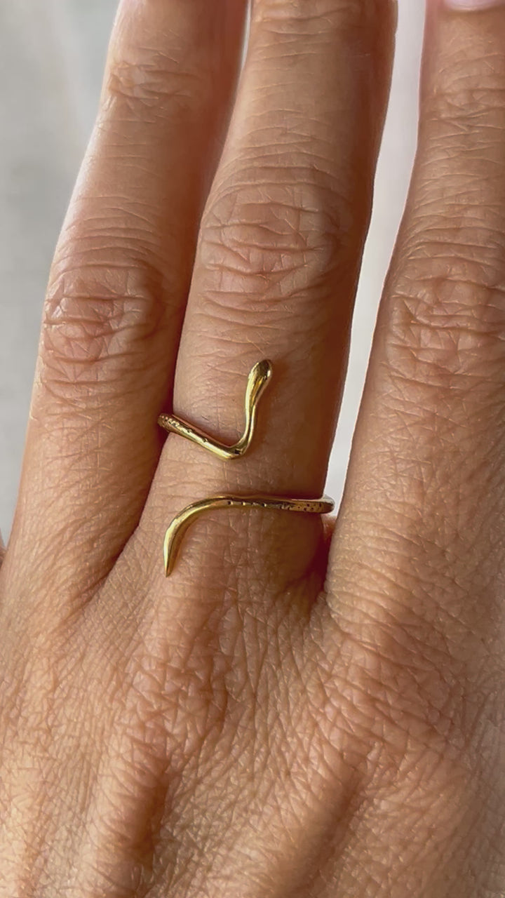 Ring ~ Serpent Baby ~ brass