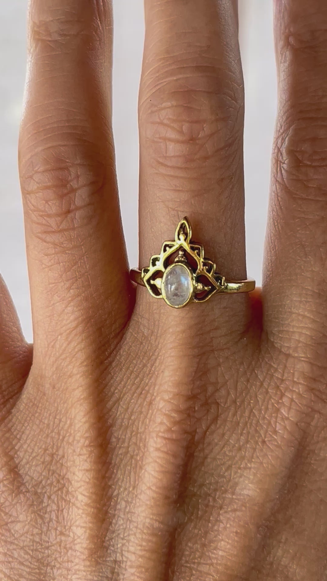 Ring ~ tiara moon ~ moonstone